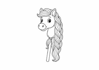 tegning af kaephest 19