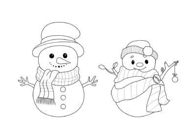tegning af snemand 22