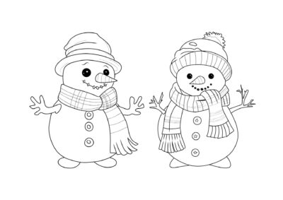 tegning af snemand 23