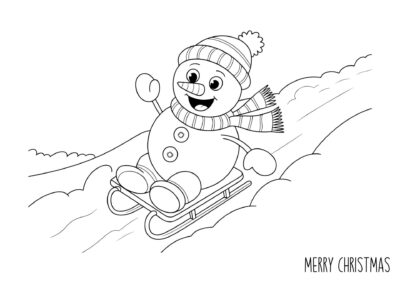 tegning af snemand 17