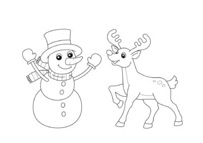 tegning af snemand 18