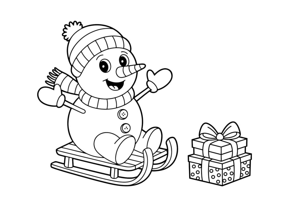 tegning af snemand 20