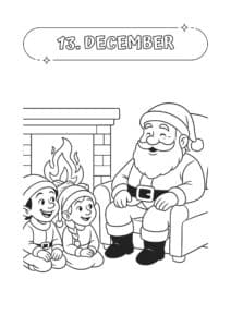 tegning julekalender kapitel 13