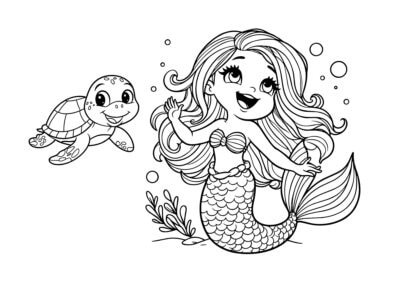 tegning af havfrue 37
