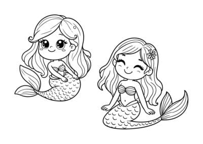 tegning af havfrue 39