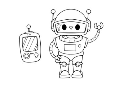 tegning af robot 25