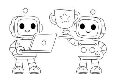 tegning af robot 28
