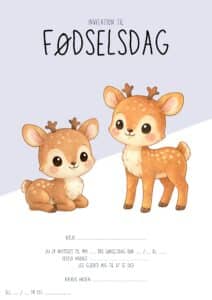 invitation foedselsdag bambi 2