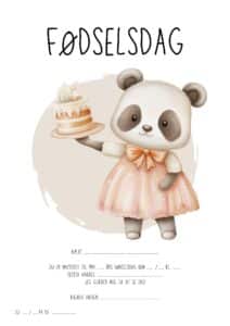 invitation foedselsdag bamse 4