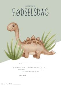 invitation foedselsdag dinosaur 4