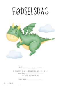 invitation foedselsdag drage 1
