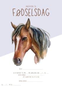invitation foedselsdag hest 3