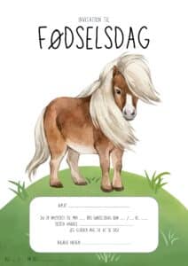 invitation foedselsdag hest 5