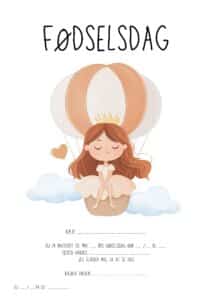 invitation foedselsdag prinsesse 4