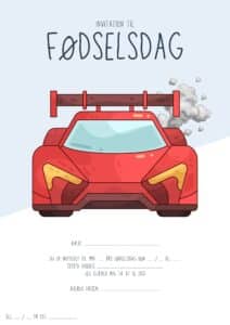 invitation foedselsdag racerbil 4