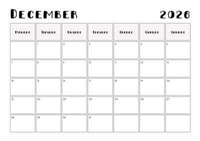 kalender december 2026 1
