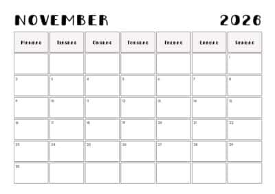 kalender november 2026 1