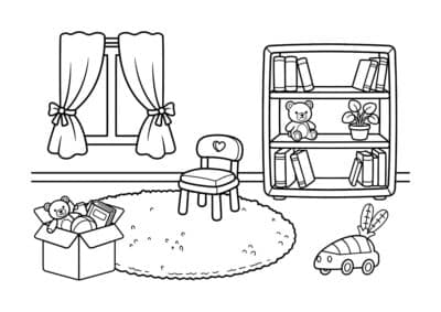 tegning af vaerelse 14