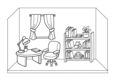 tegning af vaerelse 15