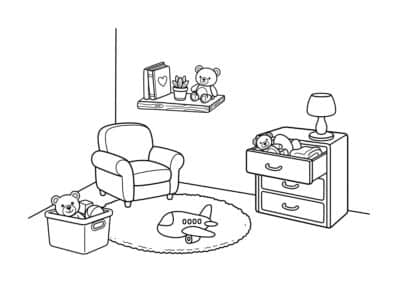 tegning af vaerelse 16